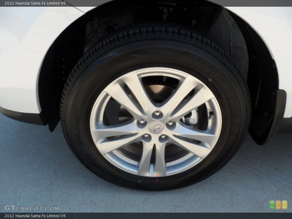 2012 Hyundai Santa Fe Limited V6 Wheel and Tire Photo #55953775