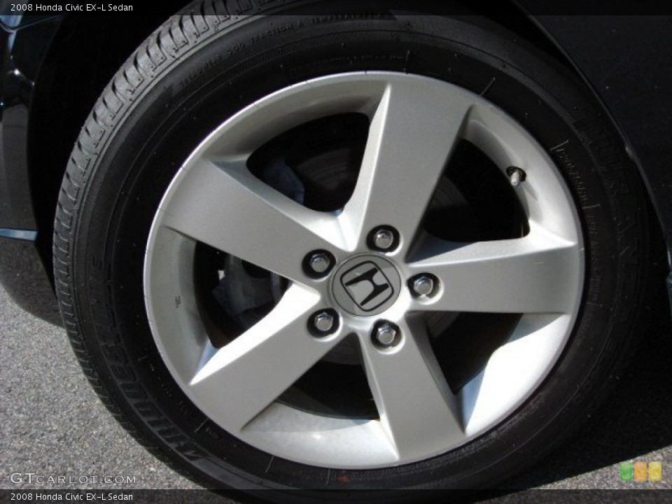 2008 Honda Civic EX-L Sedan Wheel and Tire Photo #55963896