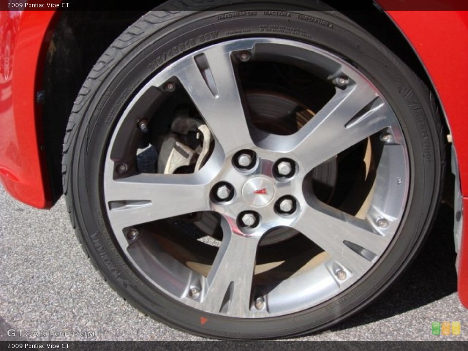 2009 Pontiac Vibe GT Wheel and Tire Photo #55964751