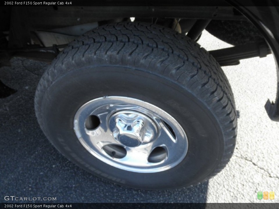 2002 Ford F150 Sport Regular Cab 4x4 Wheel and Tire Photo #55970589