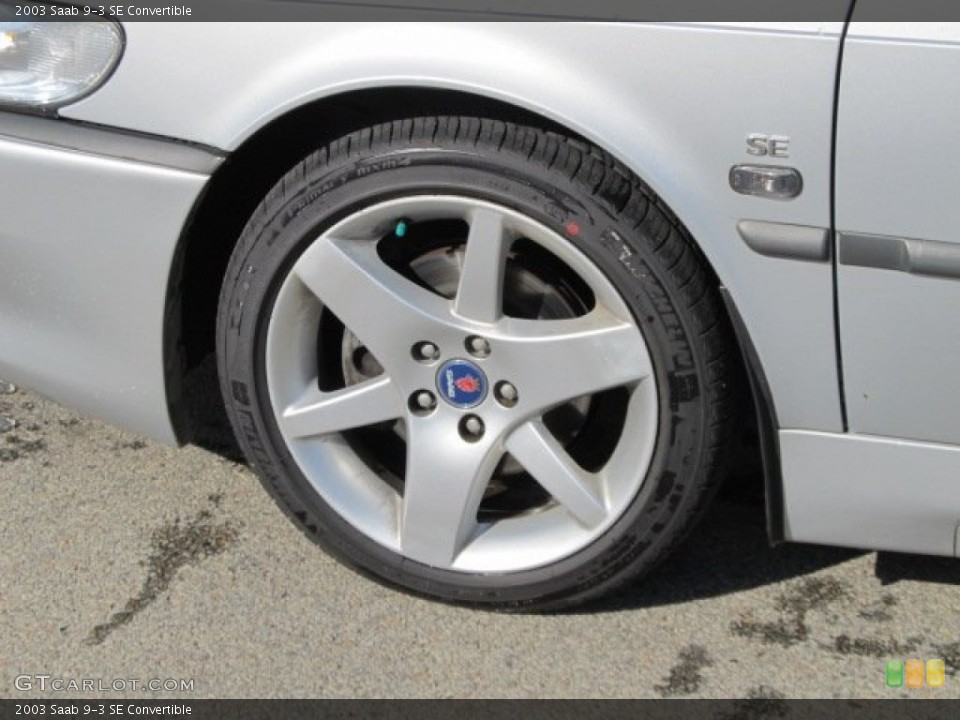 2003 Saab 9-3 SE Convertible Wheel and Tire Photo #55971398