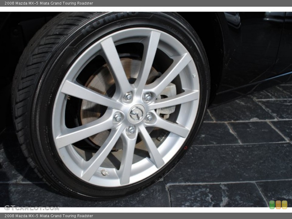 2008 Mazda MX-5 Miata Grand Touring Roadster Wheel and Tire Photo #55974097