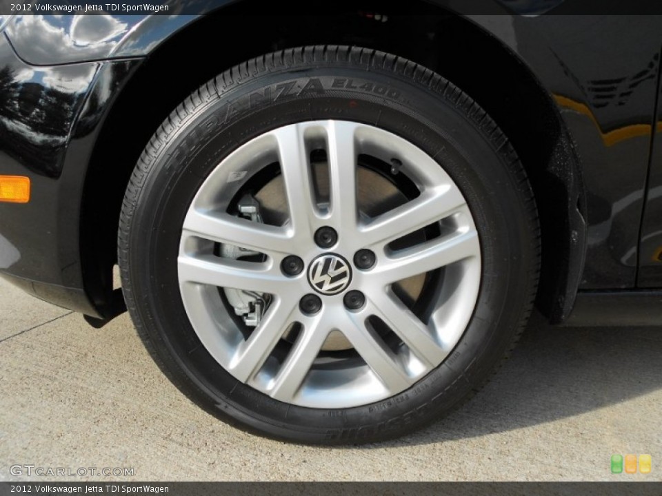 2012 Volkswagen Jetta TDI SportWagen Wheel and Tire Photo #55976380