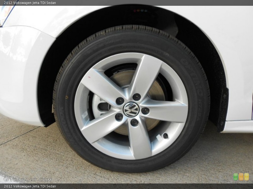 2012 Volkswagen Jetta TDI Sedan Wheel and Tire Photo #55978828