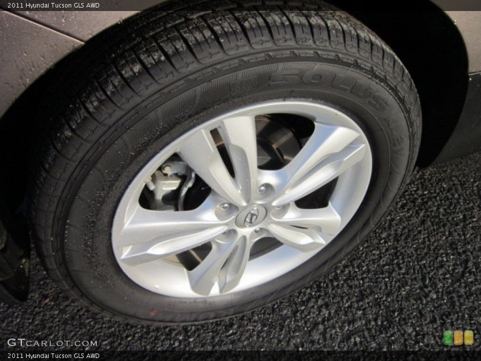 2011 Hyundai Tucson GLS AWD Wheel and Tire Photo #55983142