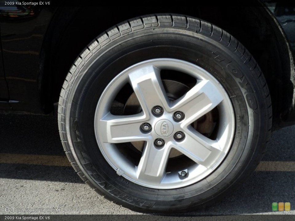 2009 Kia Sportage EX V6 Wheel and Tire Photo #55991221