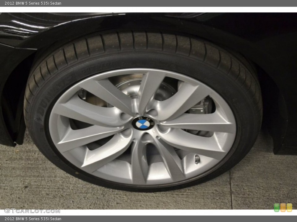 2012 BMW 5 Series 535i Sedan Wheel and Tire Photo #55991545