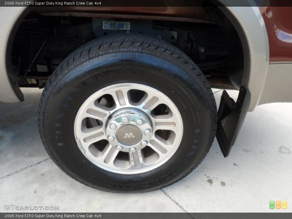 2006 Ford F250 Super Duty King Ranch Crew Cab 4x4 Wheel and Tire Photo #55998298