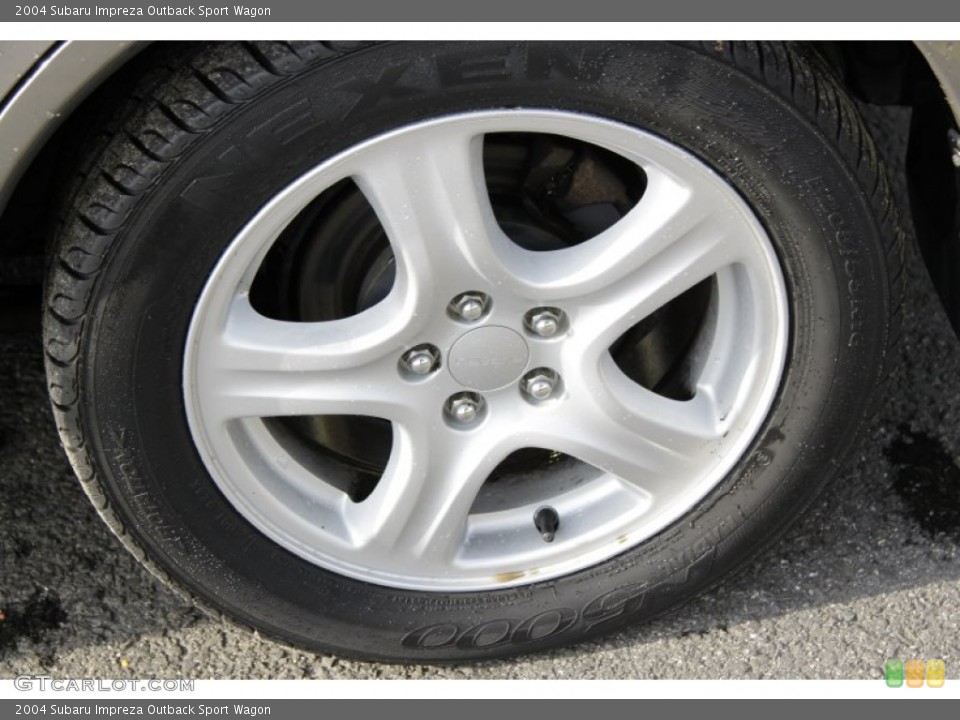 2004 Subaru Impreza Outback Sport Wagon Wheel and Tire Photo #55998469