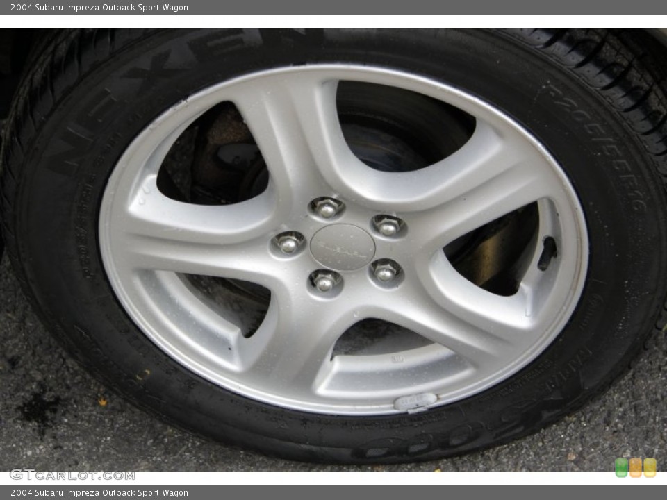 2004 Subaru Impreza Outback Sport Wagon Wheel and Tire Photo #55998494
