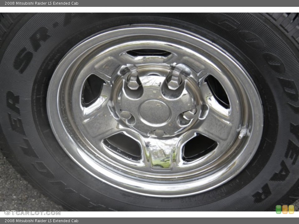 2008 Mitsubishi Raider LS Extended Cab Wheel and Tire Photo #55999230