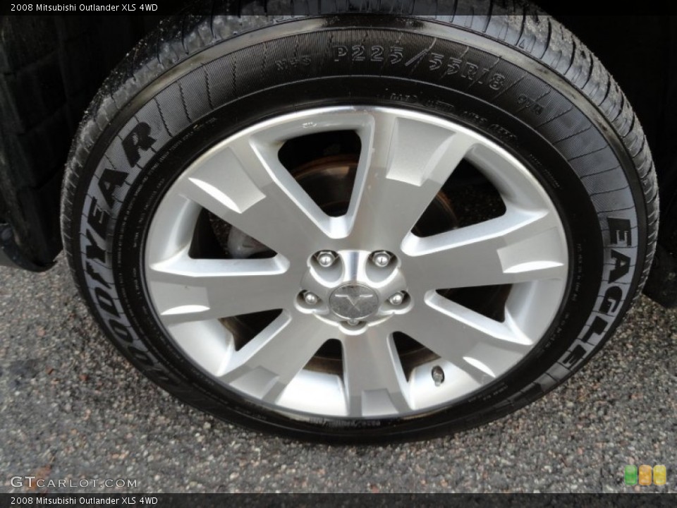 2008 Mitsubishi Outlander XLS 4WD Wheel and Tire Photo #56000719