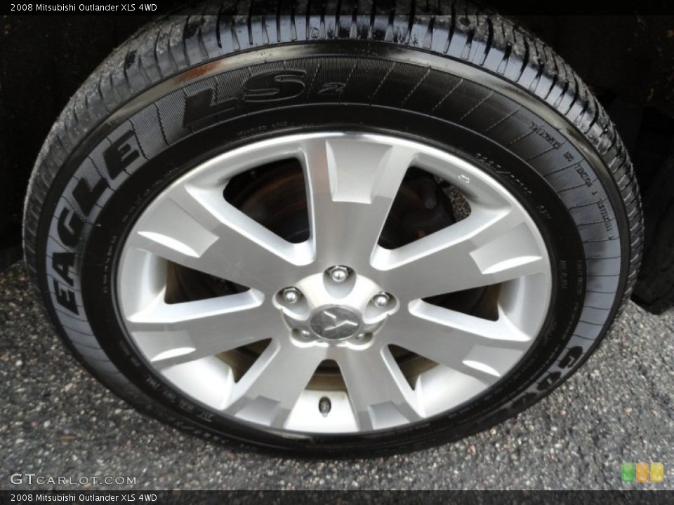 2008 Mitsubishi Outlander XLS 4WD Wheel and Tire Photo #56000728