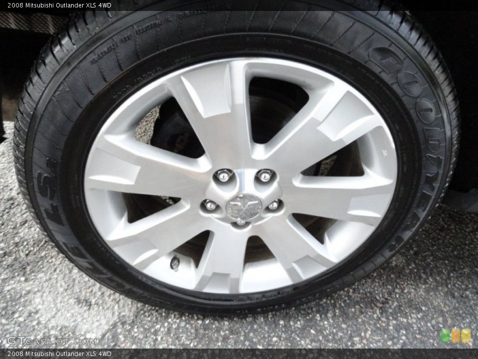 2008 Mitsubishi Outlander XLS 4WD Wheel and Tire Photo #56000737
