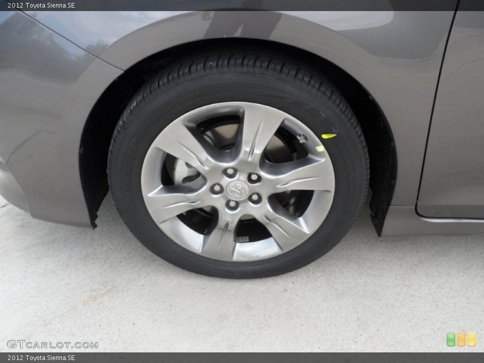 2012 Toyota Sienna SE Wheel and Tire Photo #56002915