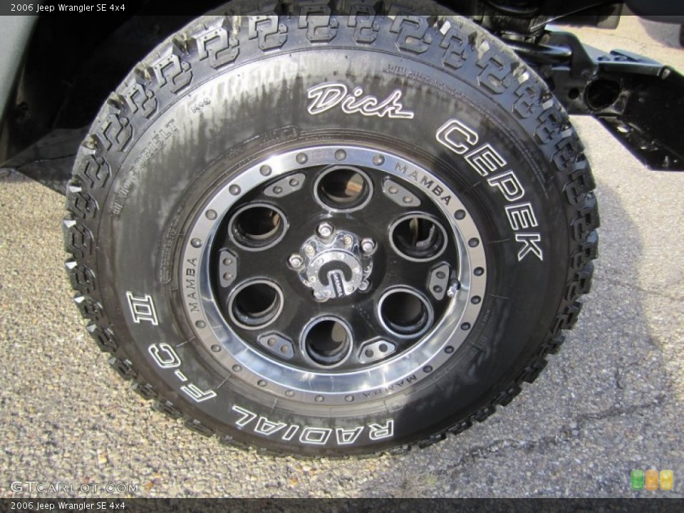 2006 Jeep Wrangler Custom Wheel and Tire Photo #56012002