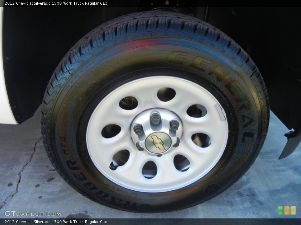 2012 Chevrolet Silverado 1500 Work Truck Regular Cab Wheel and Tire Photo #56017130