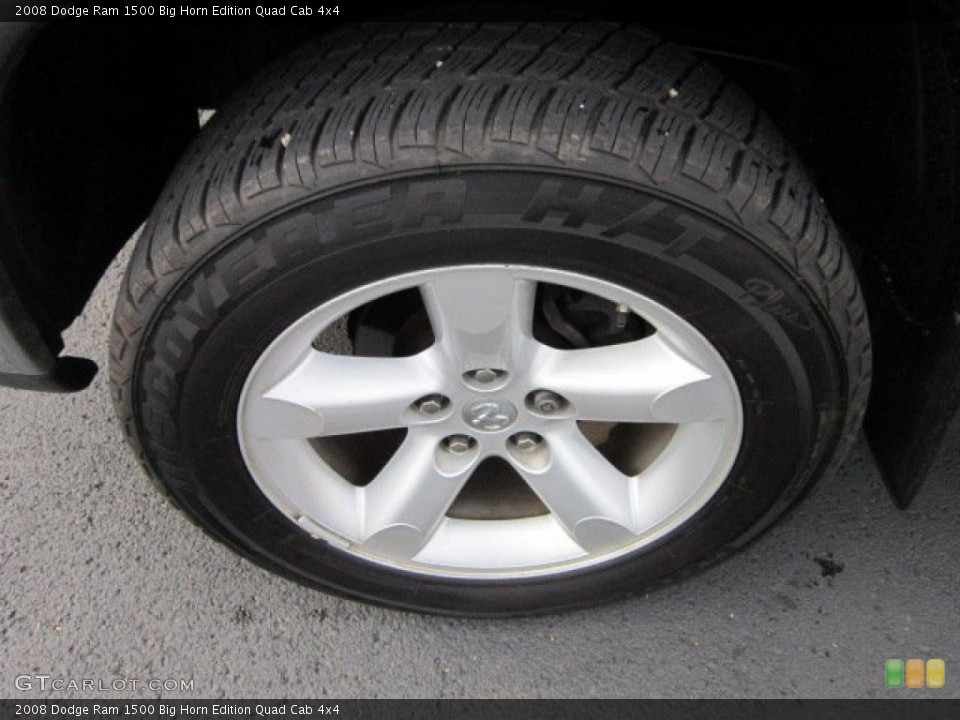 2008 Dodge Ram 1500 Big Horn Edition Quad Cab 4x4 Wheel and Tire Photo #56028863