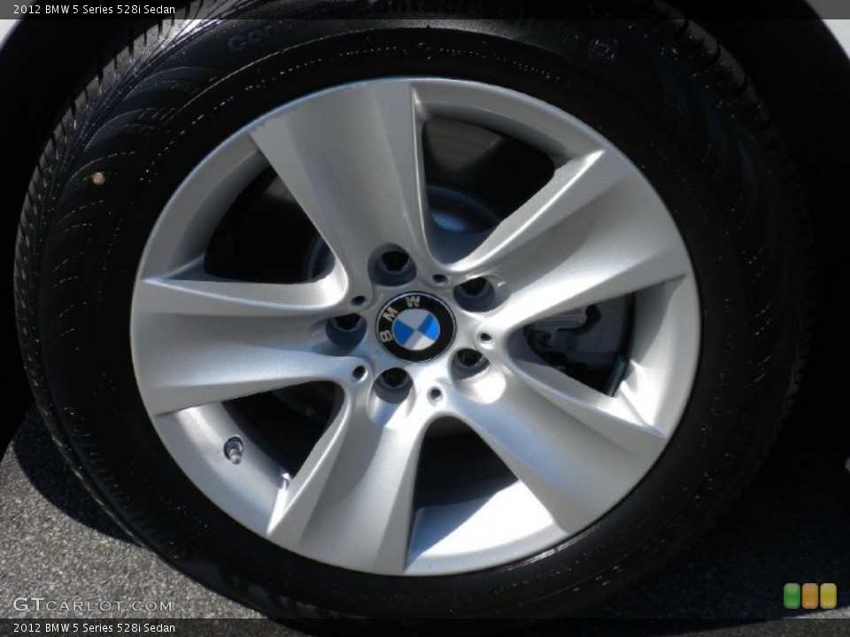 2012 BMW 5 Series 528i Sedan Wheel and Tire Photo #56033418
