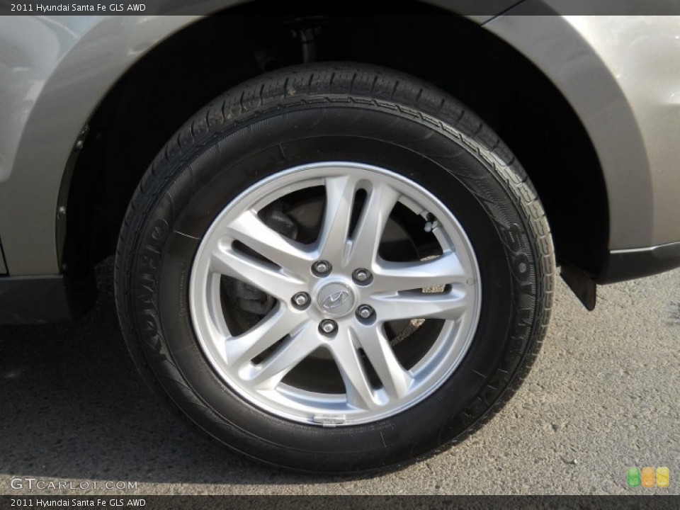 2011 Hyundai Santa Fe GLS AWD Wheel and Tire Photo #56036618