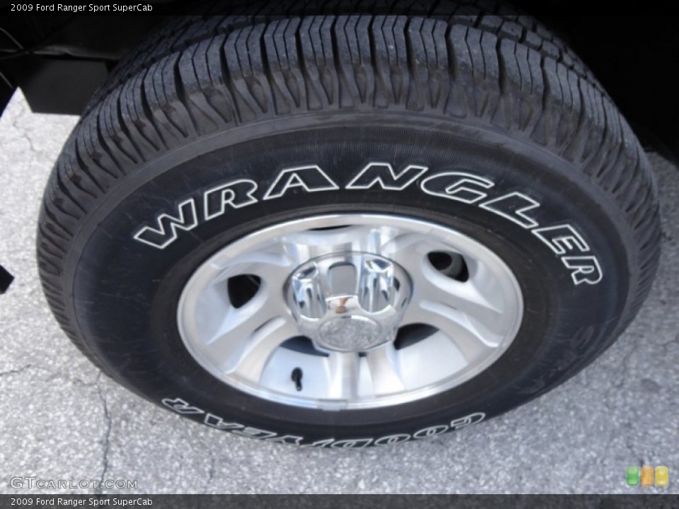 2009 Ford Ranger Sport SuperCab Wheel and Tire Photo #56051603