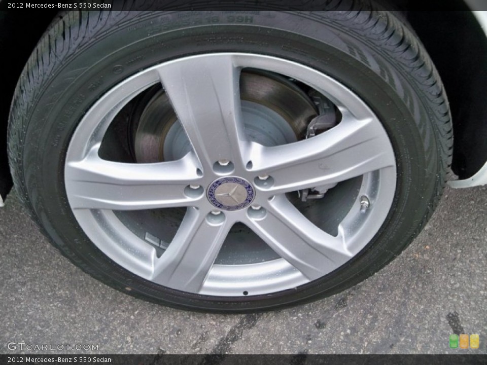 2012 Mercedes-Benz S 550 Sedan Wheel and Tire Photo #56053382