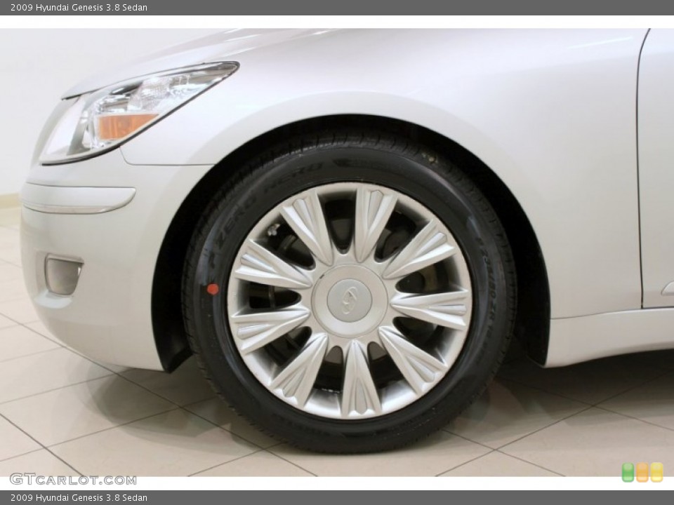 2009 Hyundai Genesis 3.8 Sedan Wheel and Tire Photo #56058630