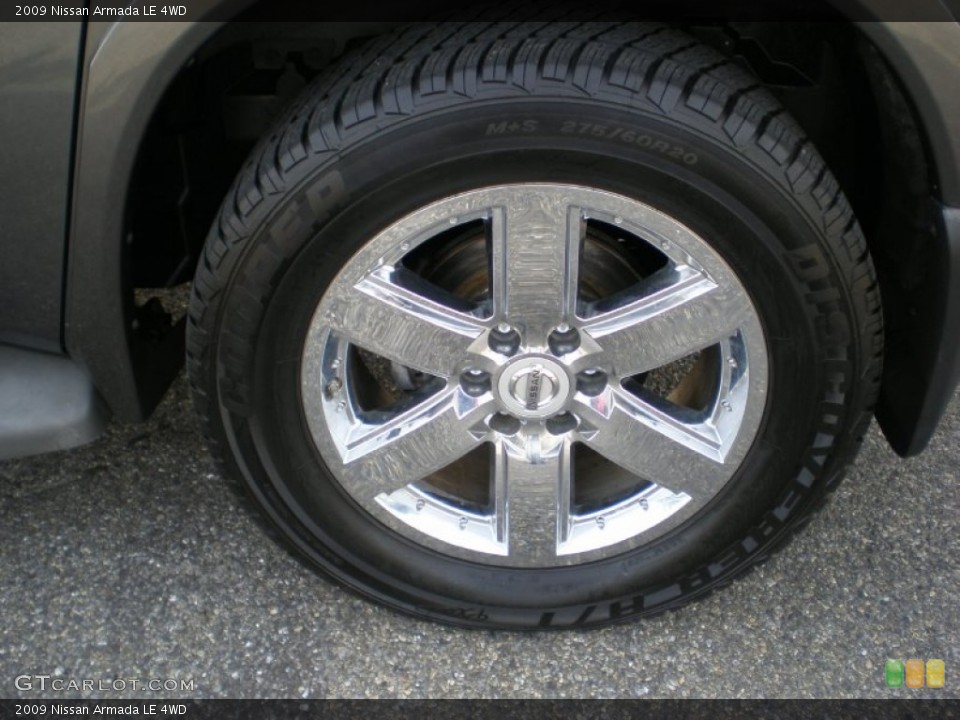 2009 Nissan Armada LE 4WD Wheel and Tire Photo #56062658