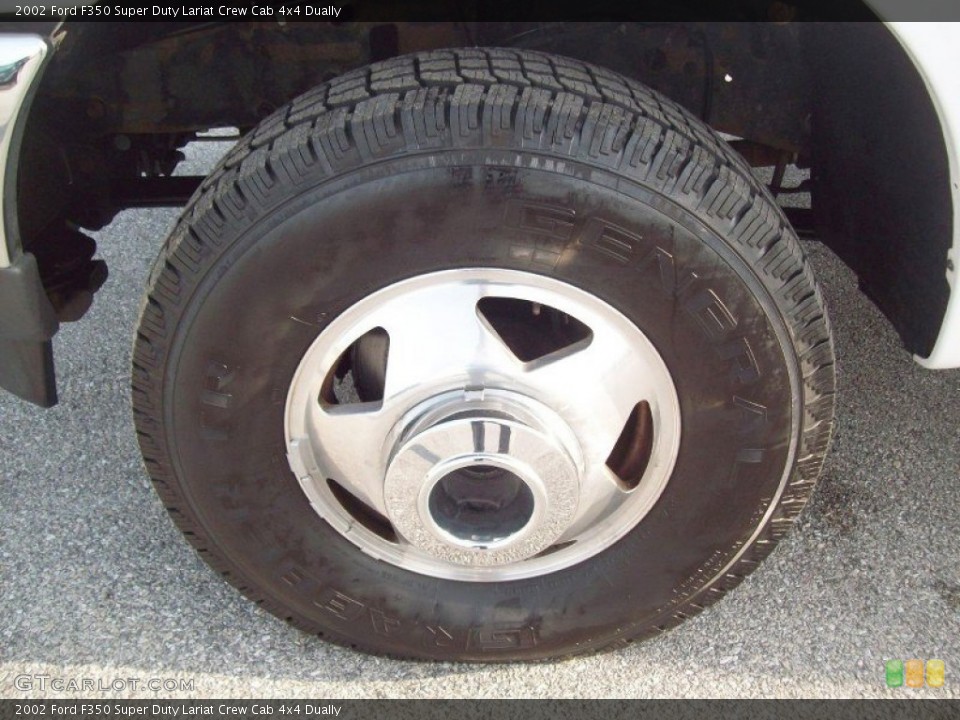 2002 Ford F350 Super Duty Lariat Crew Cab 4x4 Dually Wheel and Tire Photo #56078201
