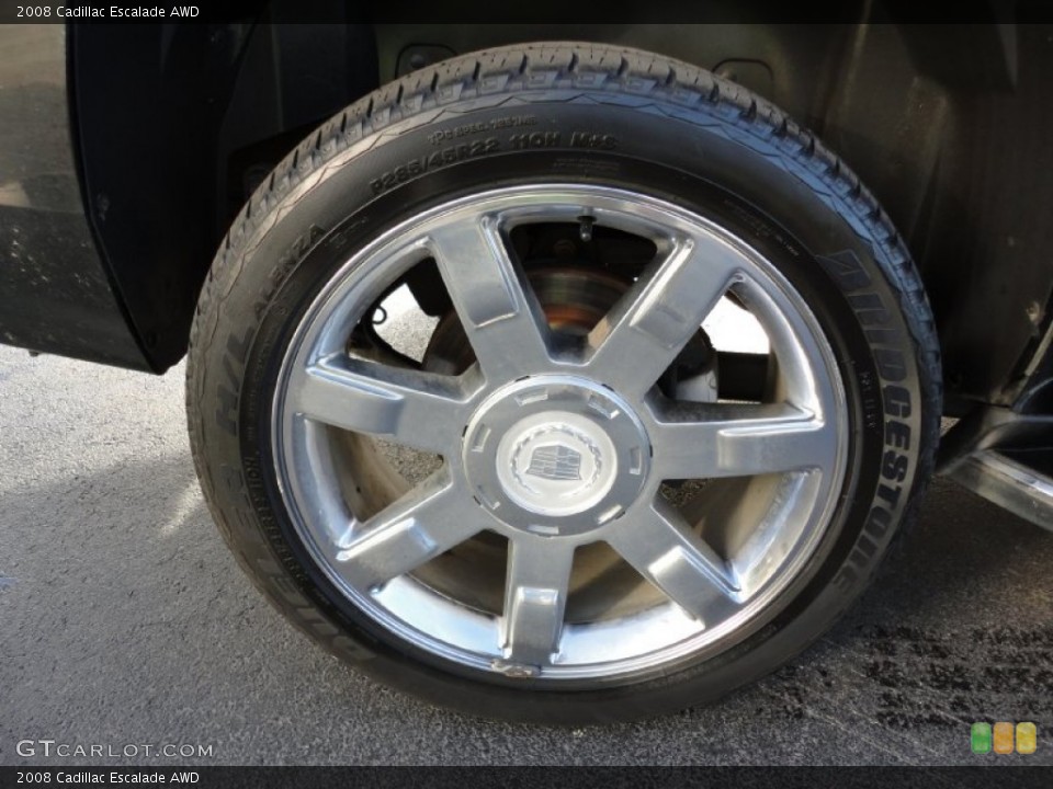 2008 Cadillac Escalade AWD Wheel and Tire Photo #56083442