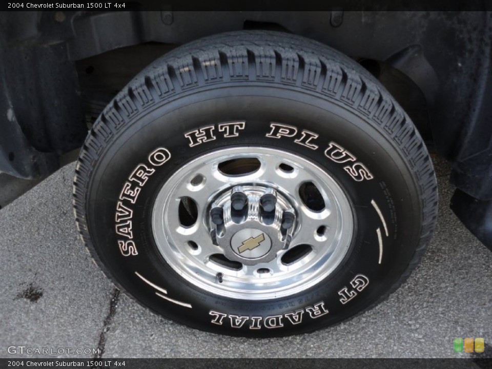 2004 Chevrolet Suburban 1500 LT 4x4 Wheel and Tire Photo #56085437