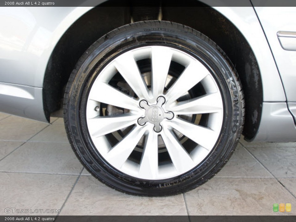 2008 Audi A8 L 4.2 quattro Wheel and Tire Photo #56091004