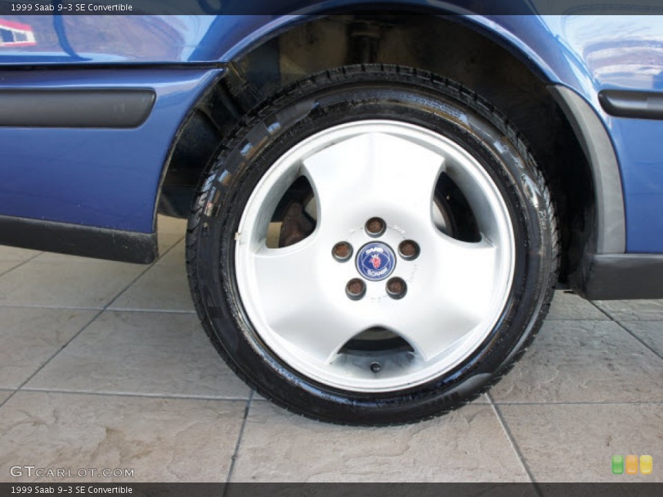 1999 Saab 9-3 SE Convertible Wheel and Tire Photo #56091641
