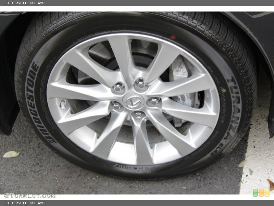 2011 Lexus LS 460 AWD Wheel and Tire Photo #56093021