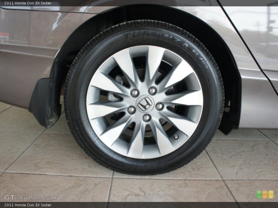 2011 Honda Civic EX Sedan Wheel and Tire Photo #56093324