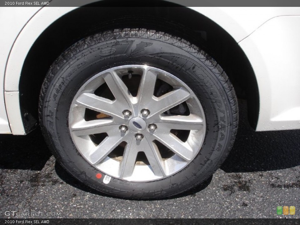 2010 Ford Flex SEL AWD Wheel and Tire Photo #56116588