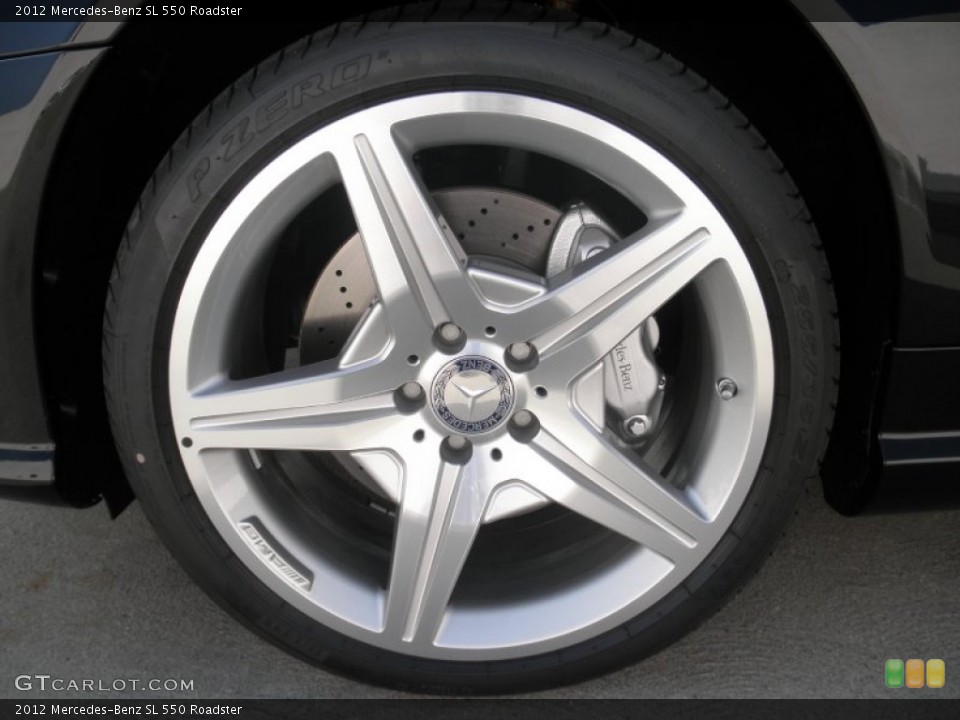 2012 Mercedes-Benz SL 550 Roadster Wheel and Tire Photo #56118770
