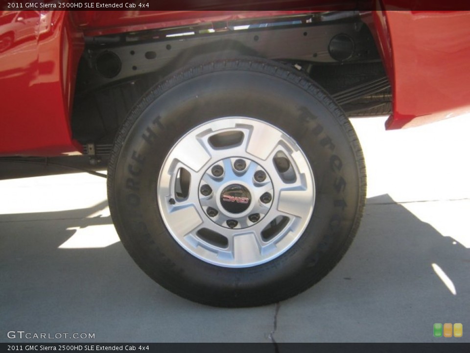 2011 GMC Sierra 2500HD SLE Extended Cab 4x4 Wheel and Tire Photo #56132564