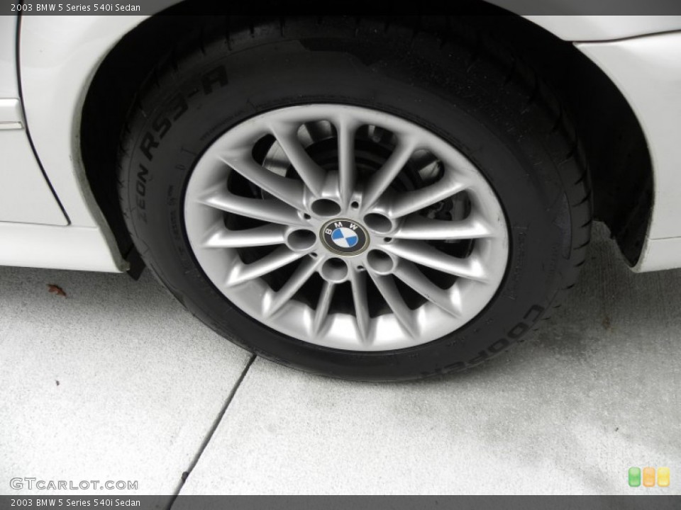 2003 BMW 5 Series 540i Sedan Wheel and Tire Photo #56134700