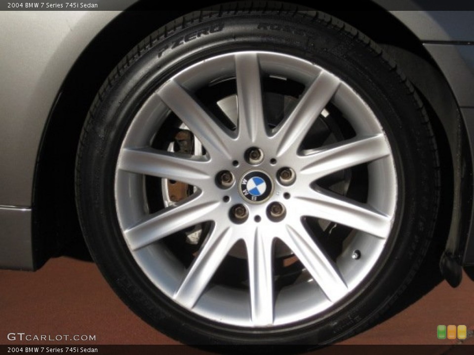 2004 BMW 7 Series 745i Sedan Wheel and Tire Photo #56135609