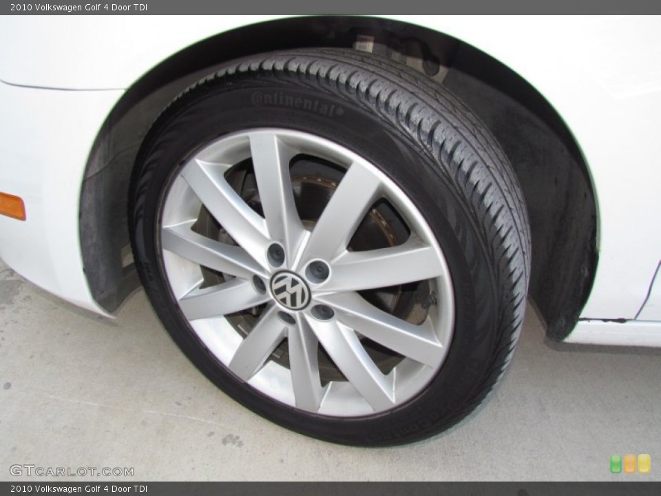 2010 Volkswagen Golf 4 Door TDI Wheel and Tire Photo #56136716