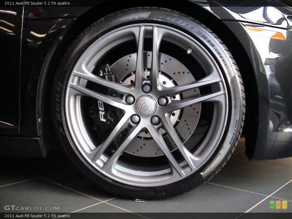 2011 Audi R8 Spyder 5.2 FSI quattro Wheel and Tire Photo #56139536