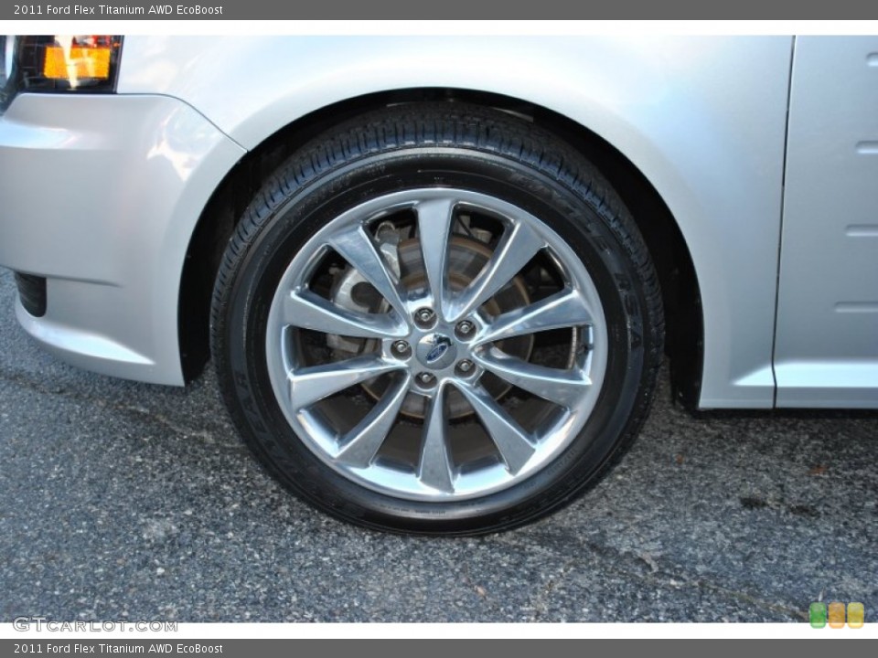 2011 Ford Flex Titanium AWD EcoBoost Wheel and Tire Photo #56154095