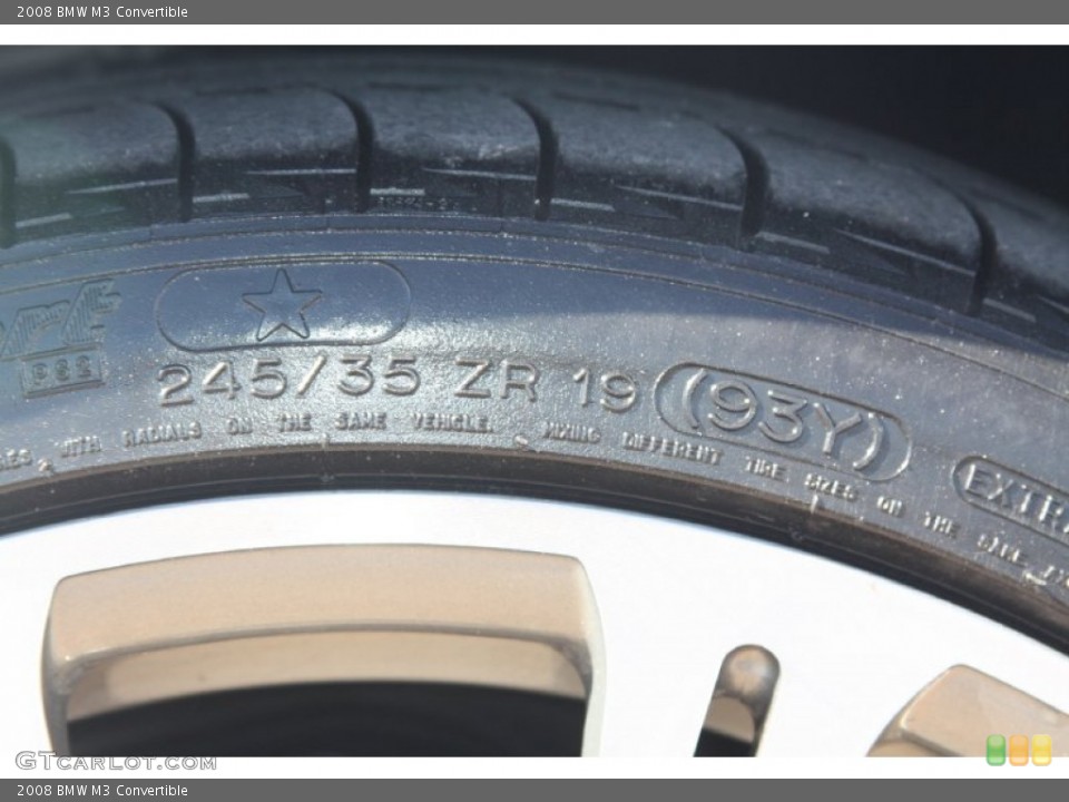 2008 BMW M3 Convertible Wheel and Tire Photo #56157845