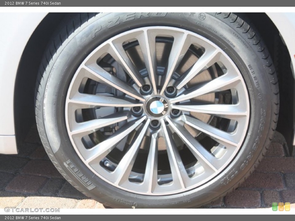2012 BMW 7 Series 740i Sedan Wheel and Tire Photo #56160260