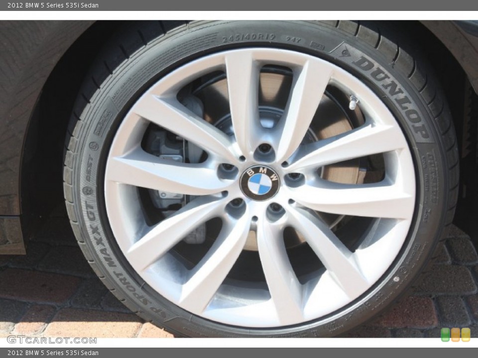 2012 BMW 5 Series 535i Sedan Wheel and Tire Photo #56163824