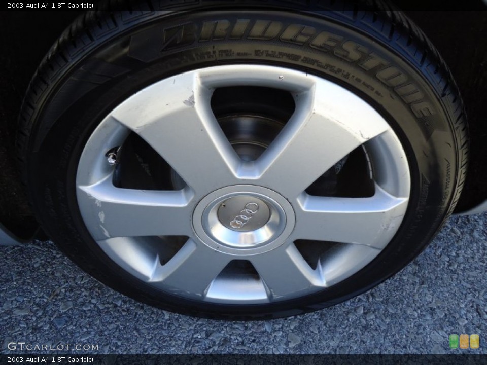 2003 Audi A4 1.8T Cabriolet Wheel and Tire Photo #56167054