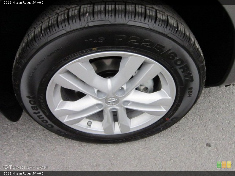 2012 Nissan Rogue SV AWD Wheel and Tire Photo #56172923