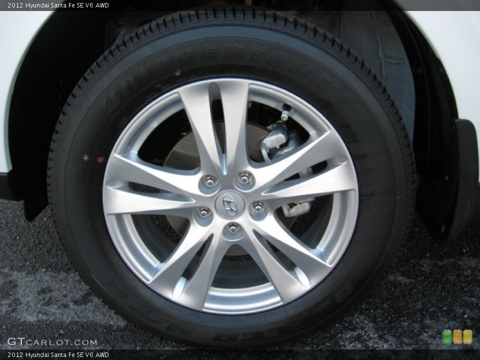 2012 Hyundai Santa Fe SE V6 AWD Wheel and Tire Photo #56183159