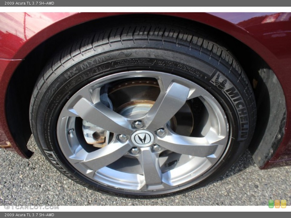 2009 Acura TL 3.7 SH-AWD Wheel and Tire Photo #56184674